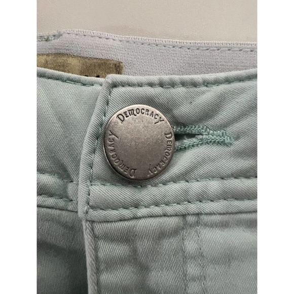 Democracy AB Technology Jeans Womens Size 6 Mint Green Stretch Tapered - Picture 5 of 7